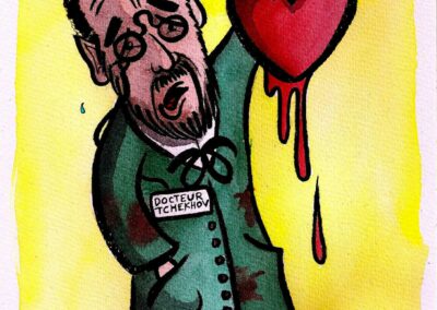 Tchekhov in love, dessin Éric Mie-DR.JPG