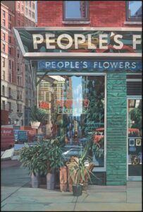 Richard Estes, People's Flowers, 1971