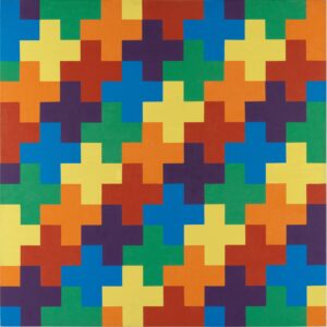 François Morellet, Violet-bleu-vert-jaune-orange-r