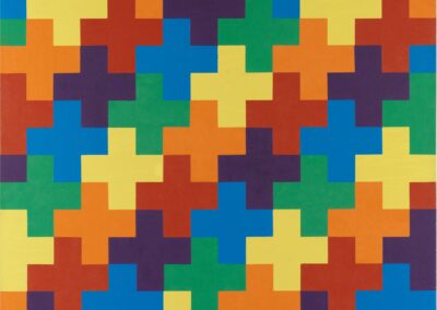 François Morellet, Violet-bleu-vert-jaune-orange-r François Morellet, Violet-bleu-vert-jaune-orange-r