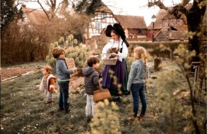 Alsacienne et enfants
