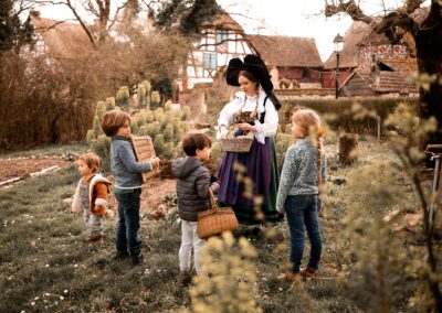 Alsacienne et enfants