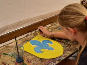 Atelier décoration de bouclier