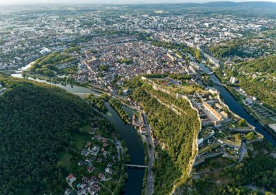 Citadelle de Besançon, vue aérienne